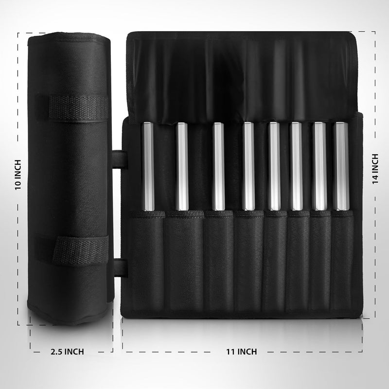 DEXSUR Hibbs Chisel 9" Set of 8 - Stainless Steel Blades, Autoclavable, Durable Material for Precise Procedures - with Carry Case - Image 2